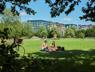 Take a break in Southern park at the heart of the development